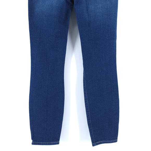 Gap 1969 Destroyed Dark Rinse High Rise True Skinny Ankle Jean Super Stretch 26 - Picture 11 of 11